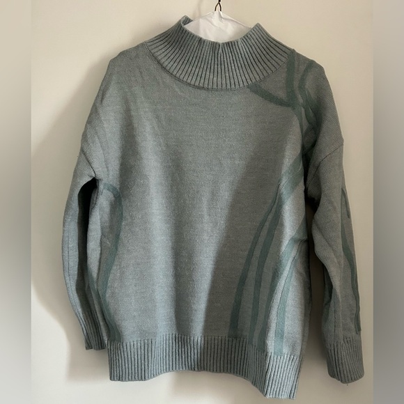 Women’s knit sweater/pants set in powder blue. Sold separately or as a set. - Picture 2 of 12